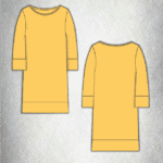 MERVEILLE women’s sewing pattern, alternative introductory image highlighting the versatile tunic-and-dress design for a relaxed handmade look.