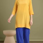 MERVEILLE loose-fit tunic PDF sewing pattern for women, with a relaxed silhouette that can also be sewn as an easy everyday dress.
