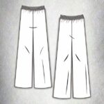 Patron de couture PDF pantalon femme AERIEN à taille élastiquée: pantalon confortable au style décontracté pour une garde-robe cousue main; une pièce pratique à réaliser pour sa garde-robe.