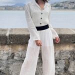 Patron de couture PDF pantalon femme AERIEN à taille élastiquée: pantalon confortable au style décontracté pour une garde-robe cousue main; un modèle décontracté à confectionner soi-même.