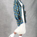 BLOMYS Japanese-sleeve coat sewing pattern for women — garment photograph from the pattern gallery, showing another presentation of the handmade design.