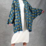 BLOMYS Japanese-sleeve coat sewing pattern for women — garment photograph from the pattern gallery, showing another presentation of the handmade design.