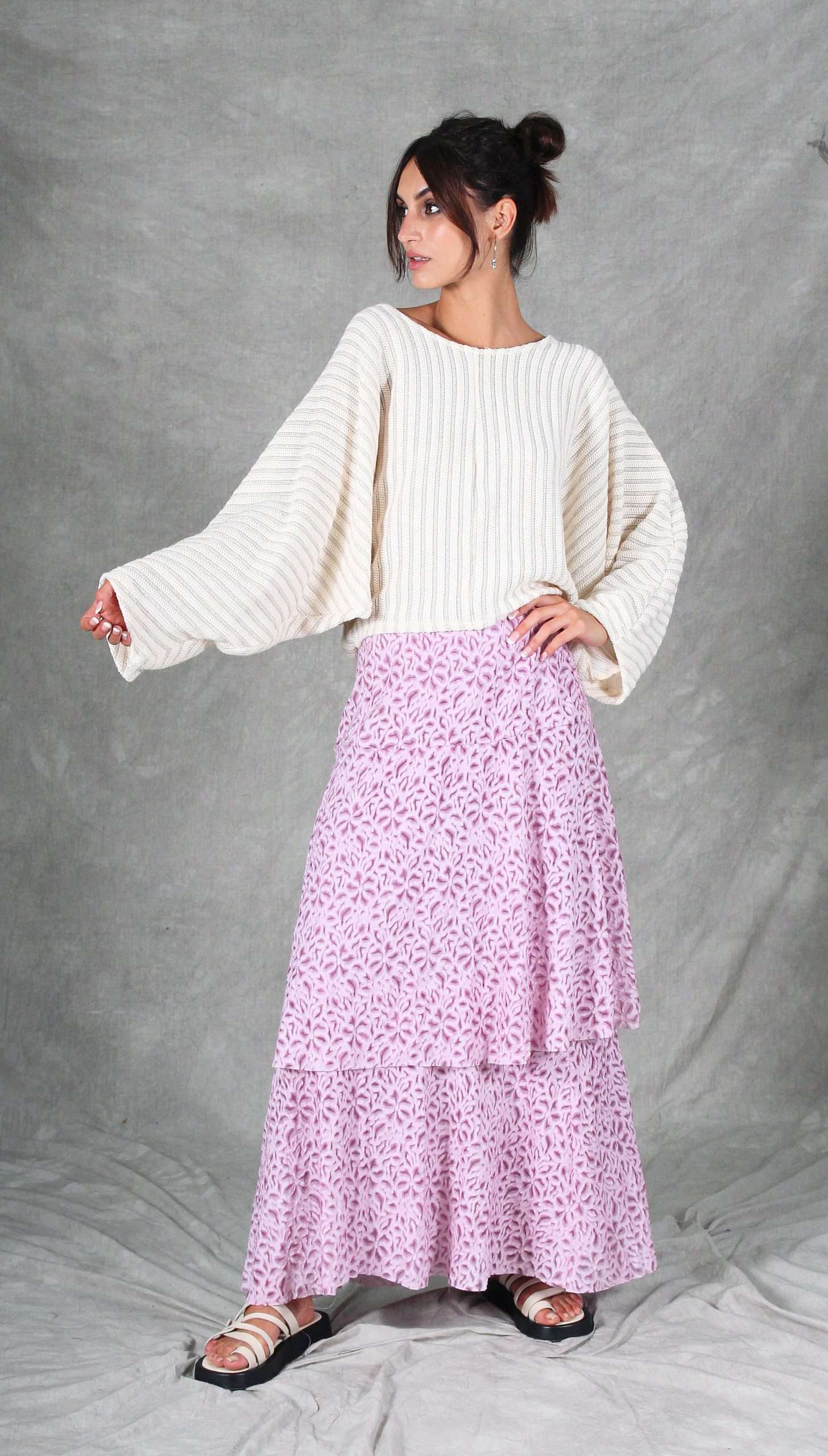 EL PASION Boho Top and Skirt pattern. Size XS - XL. Format A4 - A0 - US  Letter. Sewing pattern PDF. Top pattern woman. Long skirt sewing pattern.  MUNA