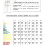PALOMA midi dress sewing pattern measurement chart, with a dress outline and size measurements to check the bust, waist and hip fit before cutting.