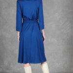 PALOMA three-quarter-sleeve midi dress sewing pattern designed for comfortable stretch jersey fabric.
