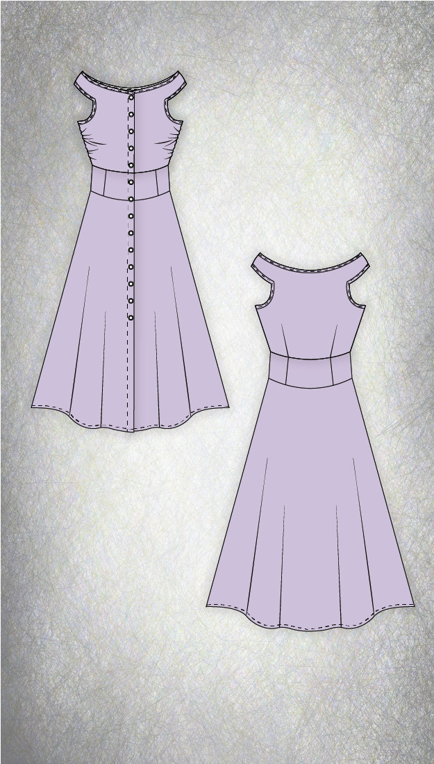summer dress pdf sewing pattern
