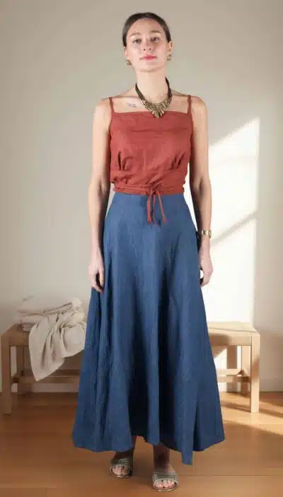 Boho skirt sewing pattern for women - Romy