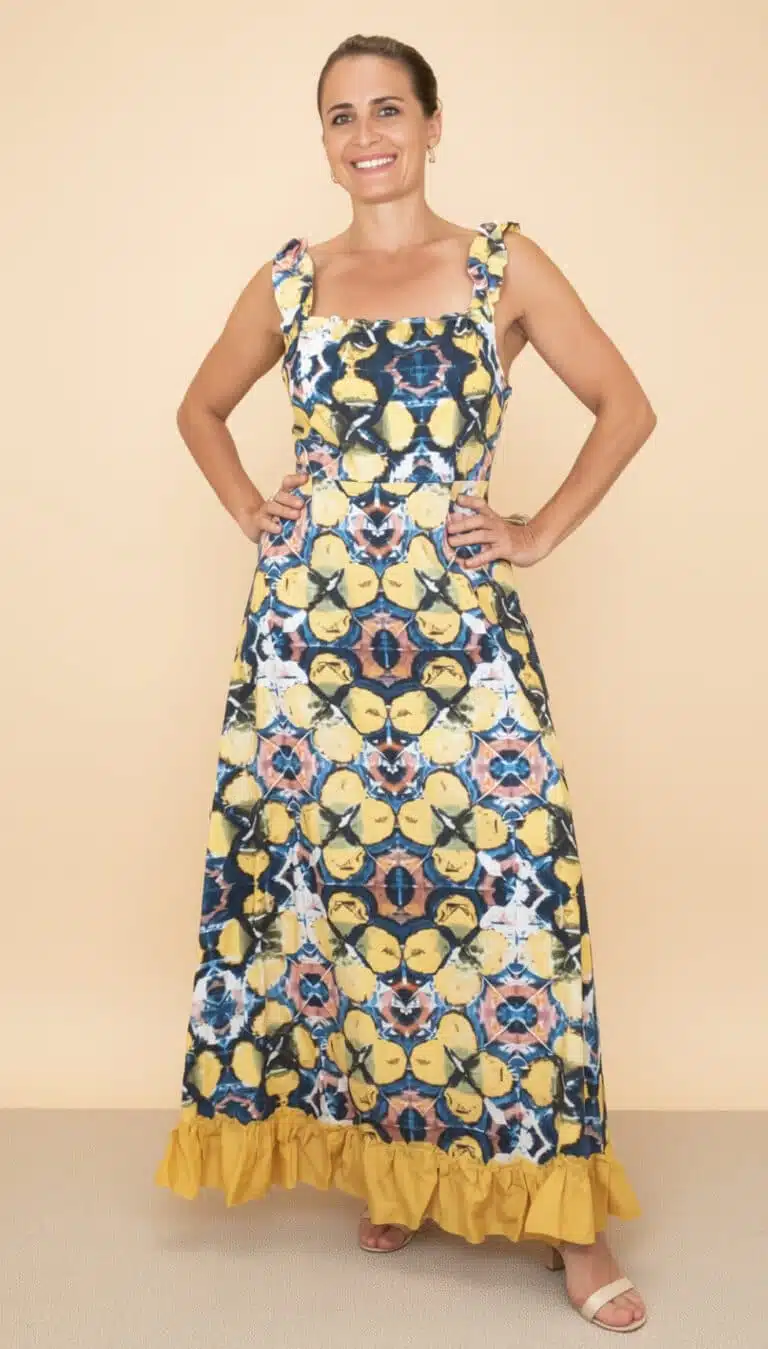 maxi dress sewing pattern - Lara 01