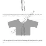 MAR ruched-front top PDF pattern for women, with a loose silhouette, three-quarter sleeves and a pull-cord gathering detail.