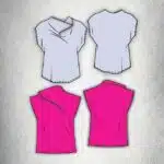 draped top sewing pattern - dalia