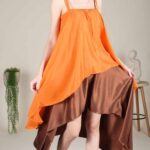 COLIRI PDF sewing pattern for a coordinated women’s top and skirt set with flowing shapes and asymmetric hems.
