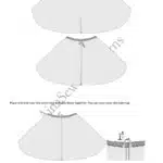 COLIRI top and skirt sewing pattern, a two-piece women’s outfit with an asymmetric hem and layered silhouette.