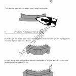 Illustrated sewing tutorial page for the BLIZZARD raincoat pattern, featuring step-by-step garment assembly diagrams and cutting details.