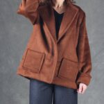 Relaxed-fit jacket sewing pattern STELLA with a lapel collar and straight silhouette.