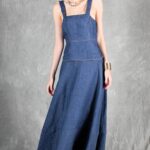 ALBANE sleeveless camisole sewing pattern with a fitted upper section and a feminine summer silhouette.