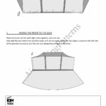 Women’s ALBANE summer top sewing pattern in PDF format, a strappy peplum blouse with a fitted upper bodice and softly flared hem.