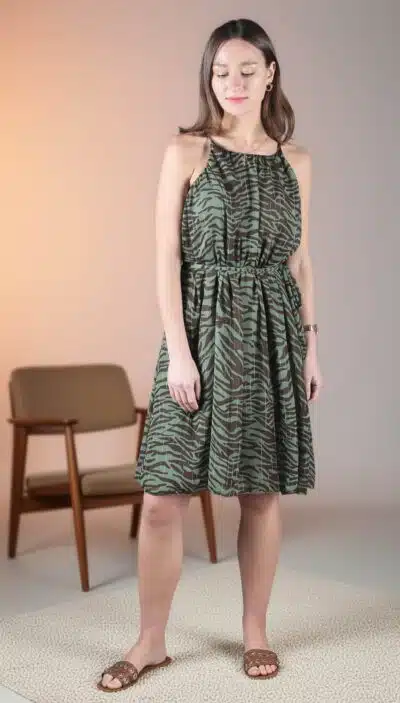 Gathered Dress Sewing Pattern SUZY – PDF