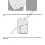PDF skirt sewing pattern GRACE, fitted pencil skirt for women.