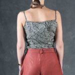 PDF pattern for women’s pleated high-waist shorts MAYS, with a comfortable loose fit and neat cuffed hems for casual-chic outfits.