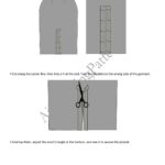 Illustrated CHARLIZE midi skirt sewing instructions with diagrams showing construction details of the back vent.