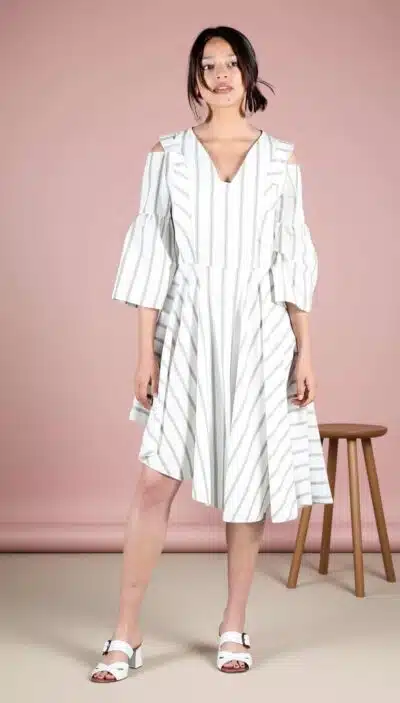 Asymmetrical Summer Dress Sewing Pattern SOFIA – PDF