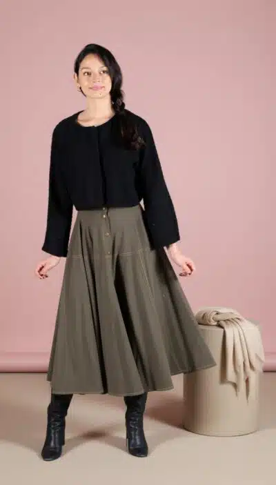 Circle Skirt Sewing Pattern for Women - Louise - 01 - ok