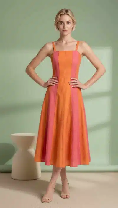panel dress sewing pattern - Domitia - 01 b