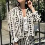 Patrón PDF de camisa para mujer THALIA: camisa informal para mujer con cierre de botones delantero.