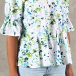 Peplum Blouse Sewing Pattern LIMA – PDF