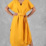 Patron de caftan avec ceinture amovible – design de robe d’été polyvalent pour débutants