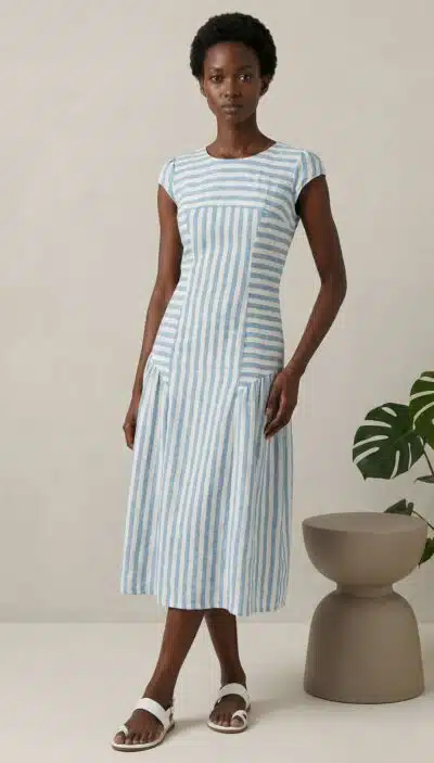 cap sleeve dress sewing pattern - Bella - 03 bis
