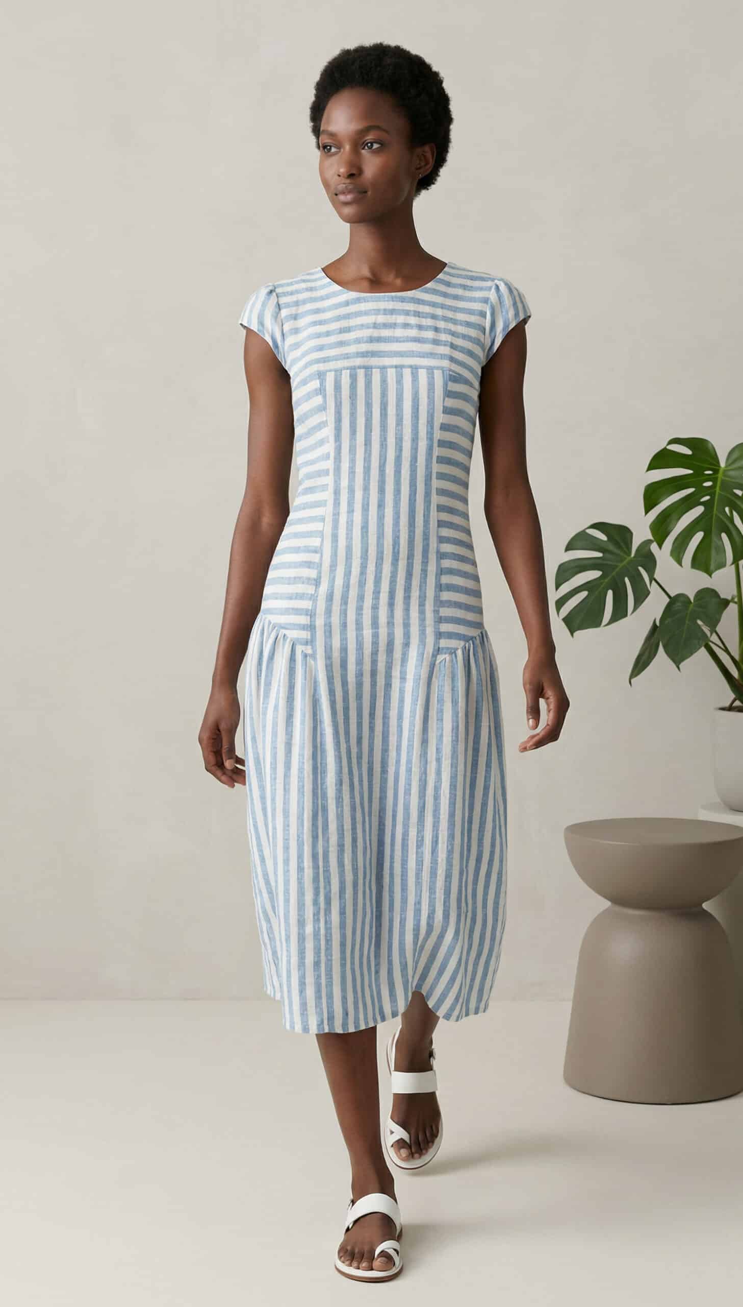 knee length dresses for ladies Naomi Short Sleeve Maxi Dress