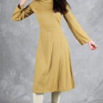 JANE women’s midi dress PDF sewing pattern, featuring women’s dress pattern with several joined panels.