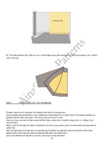 Patron veste boléro AURORE – PDF