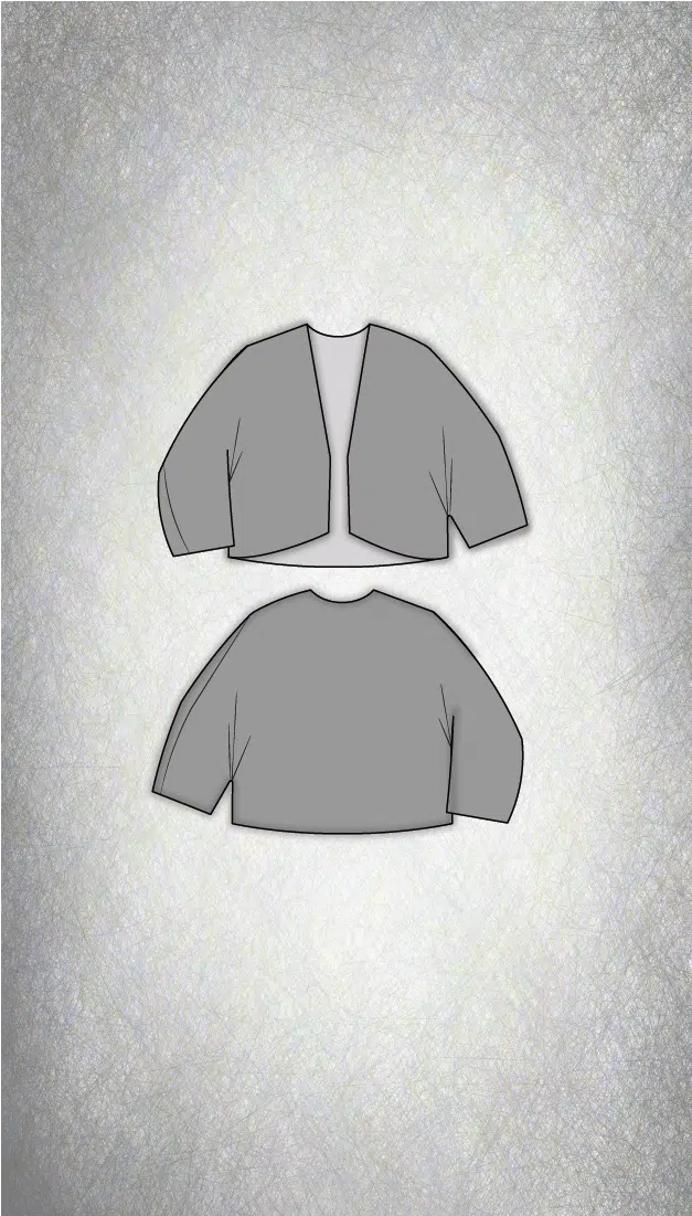 Bolero Jacket Sewing Pattern AURORE – PDF