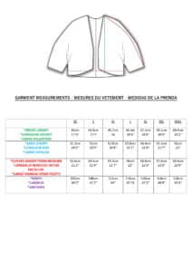 Patron veste boléro AURORE – PDF