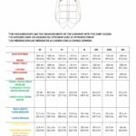 GALATEE shirt sewing pattern size chart: finished-garment bust, waist, hip, front and back length and sleeve measurements XS–4XL.