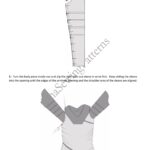 Sewing instruction diagram for the HYPE dress sewing pattern illustrating how fabric pieces are assembled.