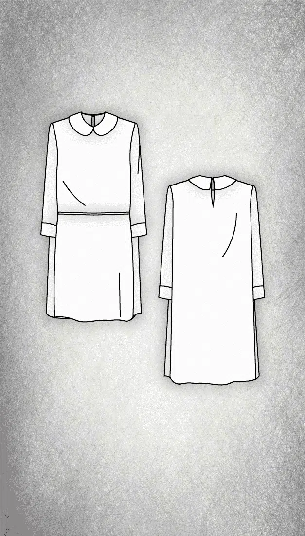 peter pan collar dress sewing pattern - Lisa - 02