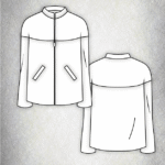 LYNN casual zip-front jacket sewing pattern for women – pattern cover image from the PDF sewing pattern collection.