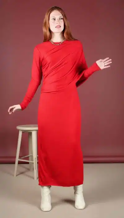 draped maxi dress sewing pattern - Alicia