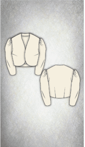 Bolero Jacket Sewing Pattern GINA – PDF