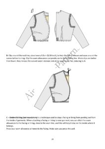 Bolero Jacket Sewing Pattern GINA – PDF