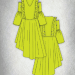 Asymmetrical Summer Dress Sewing Pattern SOFIA – PDF