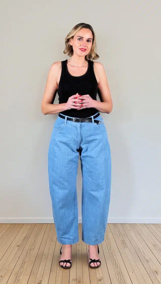 Barrel Leg Pants Sewing Pattern - Balloon - 01 - 2