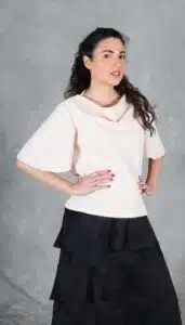 Elegant Cowl Neck Top Sewing Pattern DEA – PDF