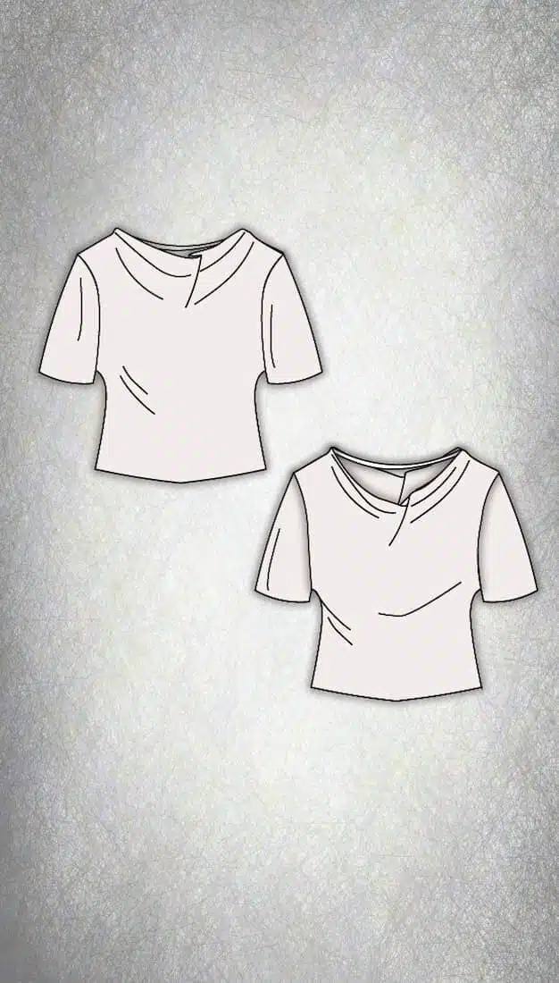 Cowl Neck Blouse Sewing Pattern PDF - Dea
