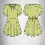 Schnittmuster für Kleid mit Puffärmeln DOLCE – PDF