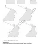 SIENNA wrap dress sewing instructions: step-by-step diagrams of fabric pieces and gathered sewing details.