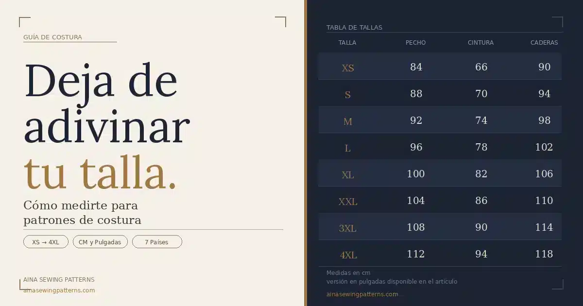 Cómo tomar tus medidas para patrones de costura